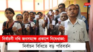 নির্বাচনী নথি জনসমক্ষে প্রকাশে নিষেধাজ্ঞা: নির্বাচন বিধিতে বড় পরিবর্তন