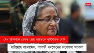 শেখ হাসিনাকে ফেরত চেয়ে ভারতকে কূটনৈতিক নোট পাঠিয়েছে বাংলাদেশ, পরবর্তী পদক্ষেপের অপেক্ষায় সরকার