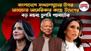 বাংলাদেশে সংখ্যালঘুদের উপর অত্যাচার আমেরিকার কাছে উদ্বেগের, বড় মন্তব্য তুলসি গ্যাবার্ডের