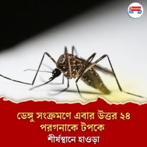 ডেঙ্গু সংক্রমণে এবার উত্তর ২৪ পরগনাকে টপকে শীর্ষস্থানে হাওড়া ।।।