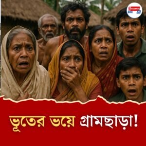 ‘গভীর রাতে জ্বলে ওঠে হাজার ওয়াটের আলো, নাম ধরে ডাকে’! ভূতের ভয়ে গ্রামছাড়া হওয়ার অবস্থা বাসিন্দাদের