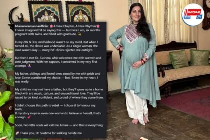 ৪০-এ মাতৃত্বের স্বাদ, অবিবাহিত অভিনেত্রীর গর্ভে যমজ প্রাণ