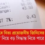 দাম কমবে নিত্য প্রয়োজনীয় জিনিসের! মধ্যবিত্তদের জন্য সুখবর দিতে পারে জিএসটি কাউন্সিল
