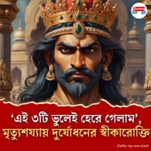 ‘এই ৩টি ভুলেই হেরে গেলাম’, মৃত্যুশয্যায় দুর্যোধনের স্বীকারোক্তি