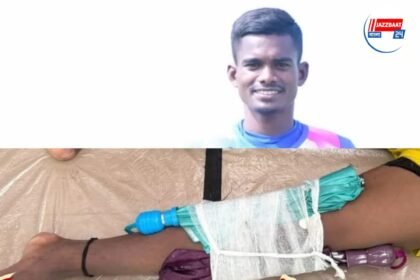 আহত ফুটবলারের চোট, ছাতা দিয়ে ব্যান্ডেজ, বাগান জিতলেও চূড়ান্তভাবে প্রকট কলকাতা লিগের বেহাল দশা