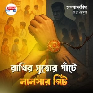 রাখির সুতোর গাঁটে লালসার গিঁট