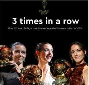 পুরুষ এবং মহিলা বিভাগে সেরার তকমা ফ্রান্সের ফুটবলারদের, প্যারিসে ব্যালন ডি’অর মঞ্চে আলো ছড়ালেন উসমান ডেম্বেলে ও আইতানা বনমাতি