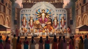 বাংলা ভাষাকে কেন্দ্র করে অনন্য থিম কলকাতার দুর্গাপুজোয়, সাহিত্যের মহারথীদের প্রতি শ্রদ্ধা জ্ঞাপন