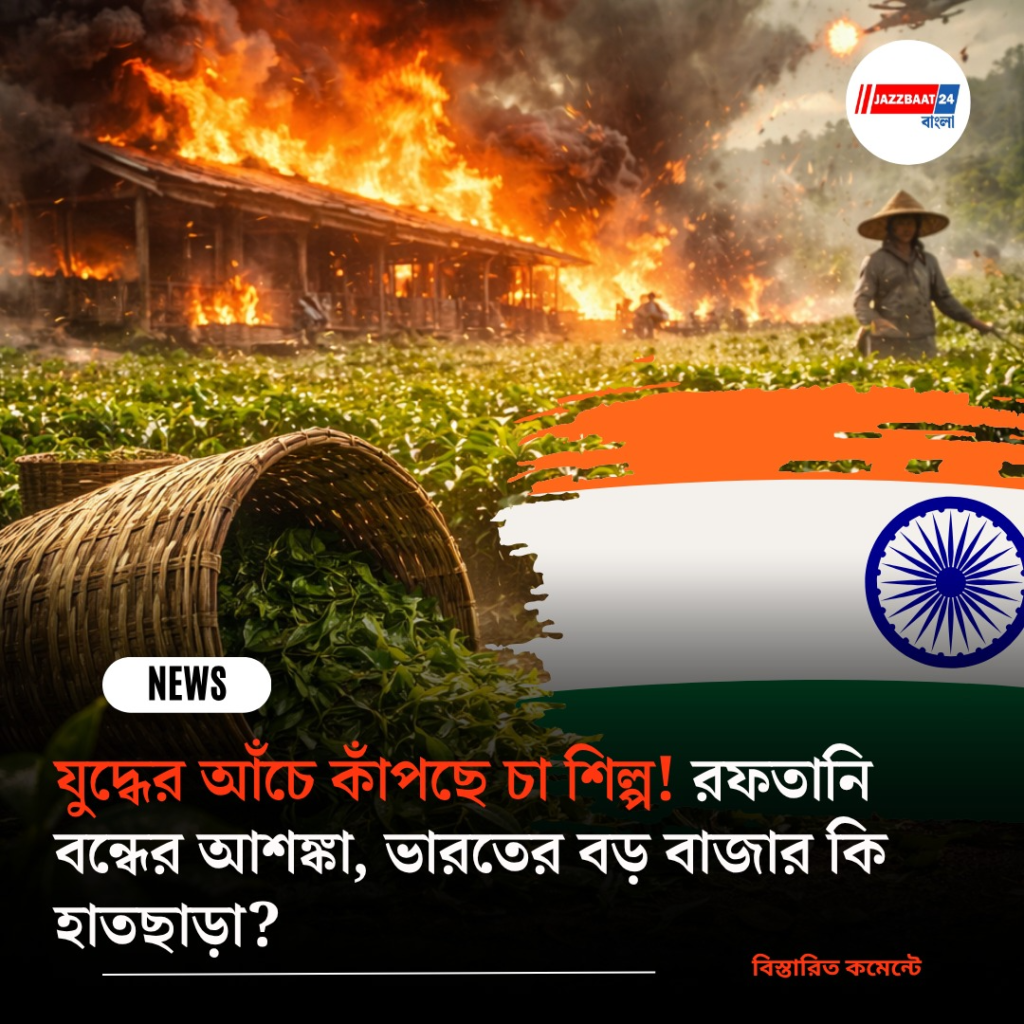 যুদ্ধের আঁচে কাঁপছে চা শিল্প! রফতানি বন্ধের আশঙ্কা, ভারতের বড় বাজার কি হাতছাড়া?