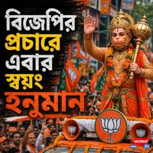 বিজেপির প্রচারে এবার স্বয়ং হনুমান